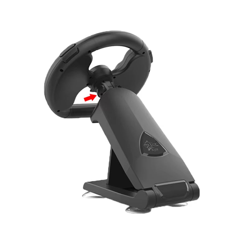 Controller Attachment with 4 Suction Cups for Nintendo Switch OLED Racing Game NS Accessory Steer Wheel for Joy-Con Compatible