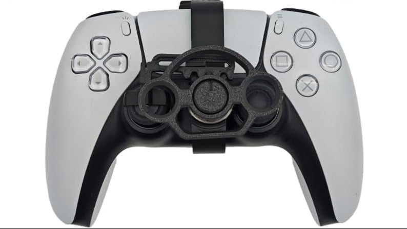 Mini Steering Wheel for PS5 and PS5 Slim Game Controller, Racing Game Auxiliary Steering Wheel Replacement 3D Printing Gaming Accessories for PS5 Controller