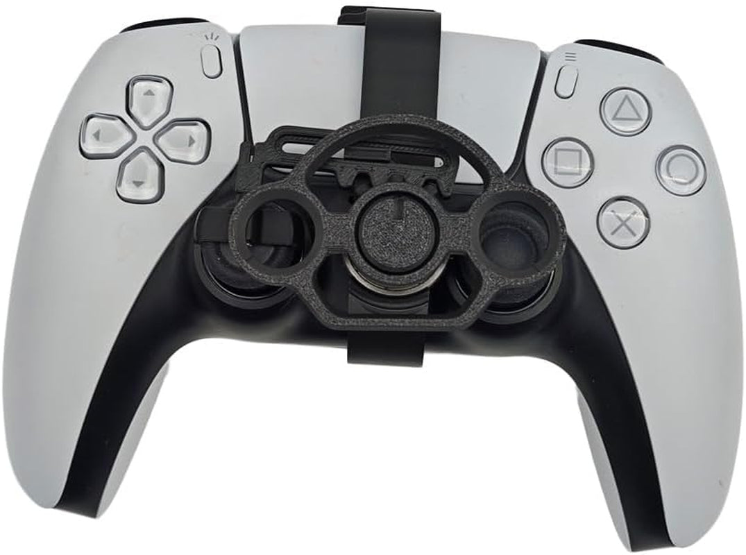 Mini Steering Wheel for PS5 and PS5 Slim Game Controller, Racing Game Auxiliary Steering Wheel Replacement 3D Printing Gaming Accessories for PS5 Controller