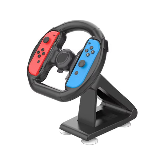 Controller Attachment with 4 Suction Cups for Nintendo Switch OLED Racing Game NS Accessory Steer Wheel for Joy-Con Compatible