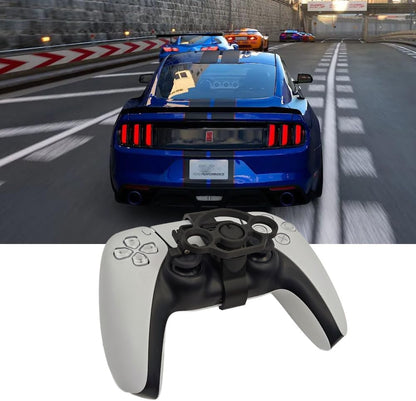 Mini Steering Wheel for PS5 and PS5 Slim Game Controller, Racing Game Auxiliary Steering Wheel Replacement 3D Printing Gaming Accessories for PS5 Controller