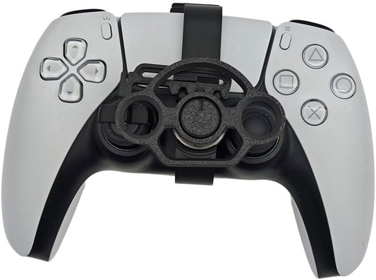 Mini Steering Wheel for PS5 and PS5 Slim Game Controller, Racing Game Auxiliary Steering Wheel Replacement 3D Printing Gaming Accessories for PS5 Controller